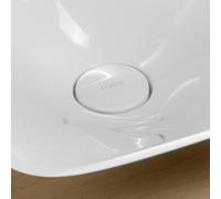rivea coperchio di ricambio della valvola di scarico, BR0104WH, Universal bianco finitura a specchio [Lavabi > Ricambi Lavabo]