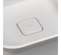 rivea coperchio di ricambio della valvola di scarico squadrato, BR0103WM, Universal bianco opaco [Lavabi > Ricambi Lavabo]
