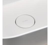 rivea coperchio di ricambio rotondo della valvola di scarico, BR0102WM, Universal bianco opaco [Lavabi > Ricambi Lavabo]