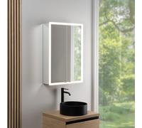 rivea Dia armadietto a specchio La: 60 cm con 2 ante, con illuminazione su tutto il perimetro, per la Svizzera, BR0544MI, Dia [Armadietti a Specchio > Armadietti a Specchio]