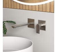 rivea Dia dot rubinetto lavabo a parete, BR2047BN, Dia nichel spazzolato [Rubinetteria Bagno > Rubinetteria Lavabo]