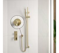 rivea Dia gomito di collegamento a parete, BR2056BG, Dia oro spazzolato [Rubinetteria Bagno > Prese d‘Acqua]