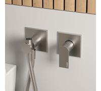 rivea Dia miscelatore monocomando con doccetta bidet, BR2069BN, Dia nichel spazzolato [Rubinetteria Bagno > Bidet / Set Doccetta WC]