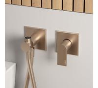 rivea Dia miscelatore monocomando con doccetta bidet, BR2069BR, Dia oro rosa spazzolato [Rubinetteria Bagno > Bidet / Set Doccetta WC]