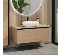 rivea Dia mobile La: 120 con 1 scomparto estraibile, lavabo La: 60 cm bianco, BR0527WH+BR0039SO+BR0004SO, Dia [Mobili da Bagno > Mobili con Lavabo Integrato]