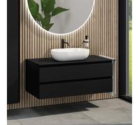 rivea Dia mobile La: 120 con 2 scomparti estraibili, lavabo La: 60 cm bianco, BR0527WH+BR0034BM+BN0404BM, Dia [Mobili da Bagno > Mobili con Lavabo Integrato]