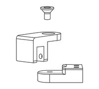 rivea Dia ricambio adattatore vetro per asta di stabilizzazione, BL001466CR, Dia cromo [Box Doccia > Accessori per Cabine Doccia]
