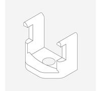 rivea Dia ricambio clip di sicurezza per ante scorrevoli, BL001803BM, Dia nero opaco [Box Doccia > Accessori per Cabine Doccia]