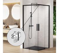 rivea Dia ricambio connettore angolare con perni, BL001806BM, Dia nero [Box Doccia > Accessori per Cabine Doccia]