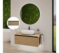 rivea Dia soleado mobile La: 100 cm con 1 scomparto estraibile, BR0107SO, Dia soleado [Mobili da Bagno > Mobili Lavabo]