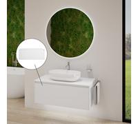 rivea Dia soleado mobile La: 100 cm con 1 scomparto estraibile, BR0107WM, Dia soleado [Mobili da Bagno > Mobili Lavabo]
