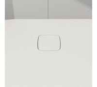 rivea Dia square copertura scarico per piatto doccia, BR0913WS, Dia bianco opaco [Piatti Doccia > Accessori per Piatti Doccia]