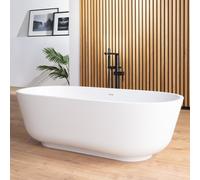 rivea Izumi vasca da bagno freestanding L: 158 La: 73 A: 49,5 cm, con superficie facile da pulire, BR0555WH, Izumi bianco [Vasche da Bagno > Vasche da Bagno Freestanding]