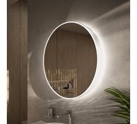 rivea Malie armadietto a specchio Ø 80 cm, con illuminazione su tutto il perimetro,, BR2151WH, Malie [Armadietti a Specchio > Armadietti a Specchio]