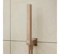 rivea Malie set doccia con gomito di collegamento a parete, BR2087BR, Malie oro rosa spazzolato [Rubinetteria Bagno > Set Doccia]