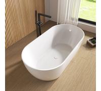 rivea Malie vasca da bagno freestanding L: 160 La: 80 cm, BR0071WH, Malie bianco [Vasche da Bagno > Vasche da Bagno Freestanding]