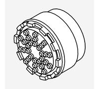 rivea ricambio aeratore per miscelatore monocomando con doccetta bidet, BR2149XX, Bahri; Dia [Rubinetteria Bagno > Ricambi Rubinetteria Bagno]
