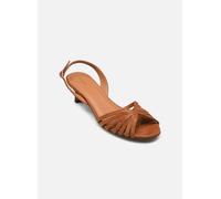 Rivecour - Sandales n°460 - Cuir imprimé façon léza Marrone - Sandali e scarpe aperte 39 Marrone