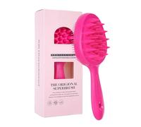 Rivegno a doppio lato shampoo, pennello per massaggiatore del cuoio capelluto, pettine per massaggio per capelli, facile da pulire e sicurezza da usare, può usarlo a lungo 18,4 cm per le donne