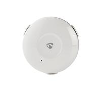 Rivelatore d'acqua intelligente rotondo connesso via Wi-Fi con allarme da 50dB