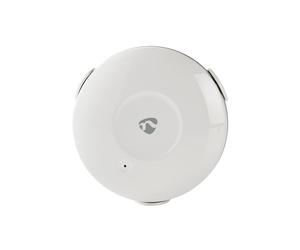 Rivelatore d'acqua intelligente rotondo connesso via Wi-Fi con allarme da 50dB