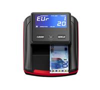 Rivelatore di banconote false Euro con batteria ricaricabile, Rilevatore automatico di banconote false, per più valute, Rosso