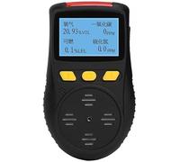 Rivelatore di gas spazio confinato tossico e combustibile ossigeno Meter concentrazione portatile quattro in uno rivelatore di gas (colore: nero)