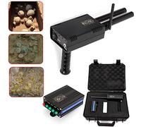 Rivelatore di metallo | Metal Detectors | AKS Plus - Antenna palmare in metallo dorato Locator Scanner Dual Campione 1000 m | Ricerca profonda 20 metri | Campo di ricerca 1000 metri