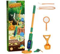 Rivelatore di metallo per bambini, rivelatore di metallo leggero per bambini, regolabile da 60 a 80 cm, perfetto per Spy Kids dai 3 ai 12 anni Metal Detector Kids ideale per le attività all'aperto