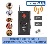 RIVELATORE DI MICROSPIE RADIO E DI MICROTELECAMERE NASCOSTE CIMICI TRASMETTITORI