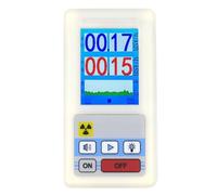 Rivelatore Di Radiazioni Nucleari Display A Colori Contatore Geiger Dosimetro Personale Rilevatori Di Marmo Beta Gamma X-ray Tester Ampiamente Applicabile(BR-6 White)
