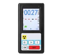 Rivelatore Di Radiazioni Nucleari Display A Colori Contatore Geiger Dosimetro Personale Rilevatori Di Marmo Beta Gamma X-ray Tester Ampiamente Applicabile(BR-6 Black)