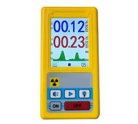 Rivelatore Di Radiazioni Nucleari Display A Colori Contatore Geiger Dosimetro Personale Rilevatori Di Marmo Beta Gamma X-ray Tester Ampiamente Applicabile(BR-6 Yellow)