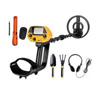 Rivelatore D'oro Metal Detector Con Bobina Di Ricerca Impermeabile Da 20 Cm Regolabile For Bambini Adulti Principianti Disco Tutti I Metalli(B)
