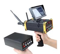 Rivelatore professionale a lungo raggio con display LCD, doppia asta regolabile per rilevamento profondo fino a 20 m, raggio di ricerca 1000 m, identificazione del metallo a 360 ° per esplorazione di