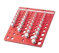 Rivelatori di dimensioni del dado in alluminio con 34 fori Ispettore permanente Dado Semplice da usare per un uso efficiente in officina Misura Misura Dimensioni