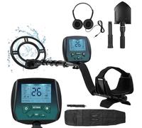 Rivelatori di metalli per adulti, impermeabili, rilevatori d'oro professionali con maggiore precisione e display LCD, 4 modalità, disco interamente in metallo, tacca, cacciatore di tesori sotterranei,