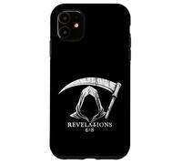 Rivelazioni della morte del Tristo Mietitore Biblico 6:8 Quarto Cavaliere Custodia per iPhone 11
