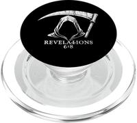 Rivelazioni della morte del Tristo Mietitore Biblico 6:8 Quarto Cavaliere PopSockets PopGrip per MagSafe