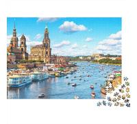 River City Puzzle 1000Pezzi Riciclabile Materiale Boat Harbor Anziani Puzzles Impossibile Difficile Difficile Stimolante Educativo Gioco for Uomini 52x38cm/1000pcs