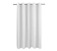 River Dream Tenda da doccia in tessuto senza ganci - 180,3 x 188 cm, dimensioni standard, grado alberghiero e idrorepellente, lavabile in lavatrice, bianco, dimensioni standard 180 x 74