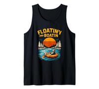 River Float Trip Floatin' and Boatin' Retro Donna Estate Canotta
