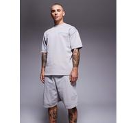 River Island - Le Desir - Pantaloncini color grigio chiaro in coordinato M