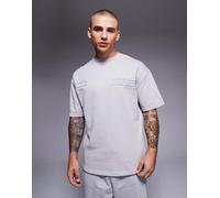 River Island - Le Desir - T-shirt oversize color grigio chiaro in coordinato M