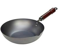 River Light 'Kiwame' Ferro Frittura Pentole 28cm Wok 14K28 Nuovo Da Giappone