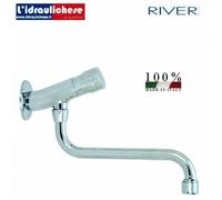 RIVER RUBINETTO TEMPORIZZATO A PARETE CON SNODO DIAMETRO 1/2 R00703/2