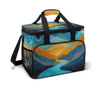 River Winding attraverso le montagne Camping Cooler Bag isolato Beach Coolers Portable Leak Proof Borse con tracolla