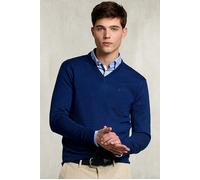 River Woods Basic Merino V-neck Pullover Dark Exotic Blue Taglia: S | Maglioni Outlet | Uomo | Blu