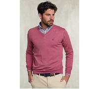 River Woods Basic Merino V-neck Pullover Dark Sugar Pink Mix Pink Taglia: S | Maglioni Outlet | Uomo | Rosa