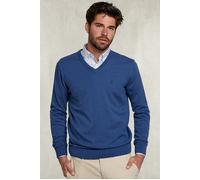 River Woods Basic V-neck Pullover Deep Blue Mix Blue Taglia: S | Maglioni a maglia Outlet | Uomo | Blu